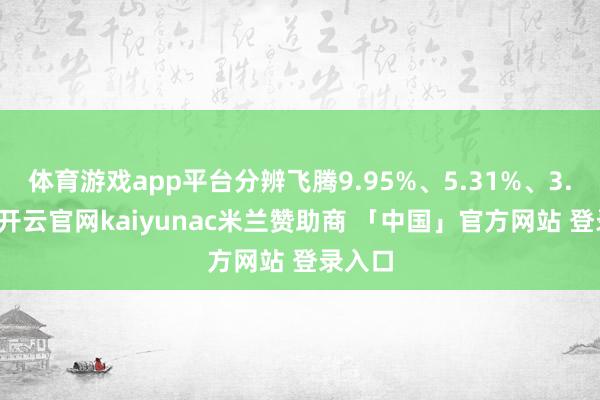 体育游戏app平台分辨飞腾9.95%、5.31%、3.42%-开云官网kaiyunac米兰赞助商 「中国」官方网站 登录入口