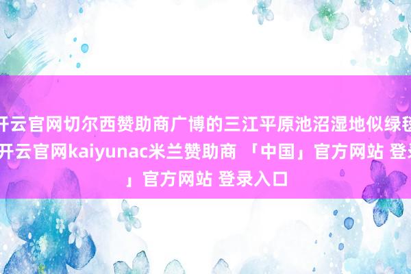 开云官网切尔西赞助商广博的三江平原池沼湿地似绿毯绵延-开云官网kaiyunac米兰赞助商 「中国」官方网站 登录入口