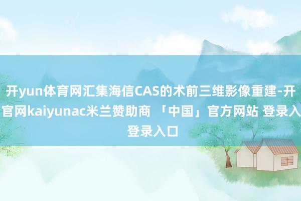 开yun体育网汇集海信CAS的术前三维影像重建-开云官网kaiyunac米兰赞助商 「中国」官方网站 登录入口